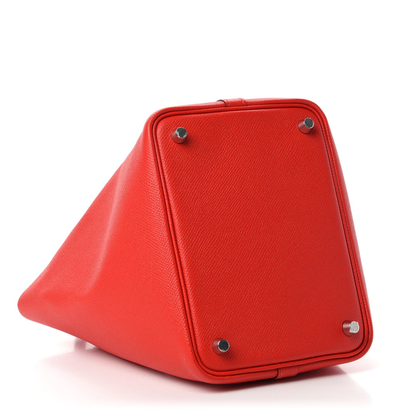 Epsom Tressage De Cuir Picotin Lock 18 PM Rouge Coeur Bleu du Nord Rouge H