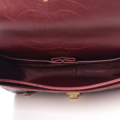 Chanel Metallic Aged Calfskin 2.55 Reissue 227 Flap Dark Red 6 of 9