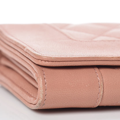 Chanel Sheepskin Quilted Mademoiselle Vintage Flap Wallet Pink 9 of 10