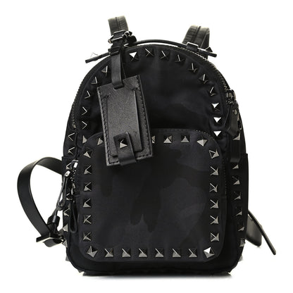 Valentino Garavani Nylon Camubutterfly Mini Backpack Black 1 of 4