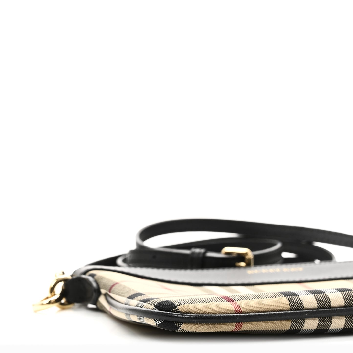 Horseferry Check Peyton Crossbody Clutch Bag Black