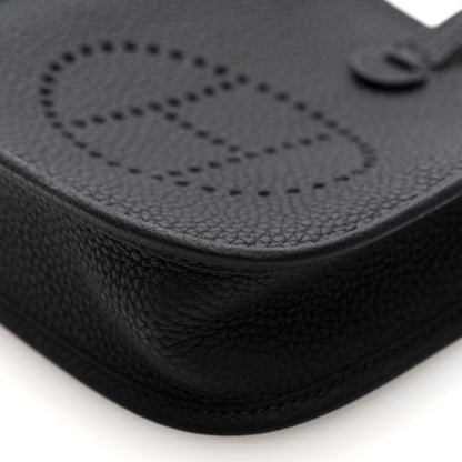 Hermes Taurillon Clemence Evelyne TPM Black 10 of 11