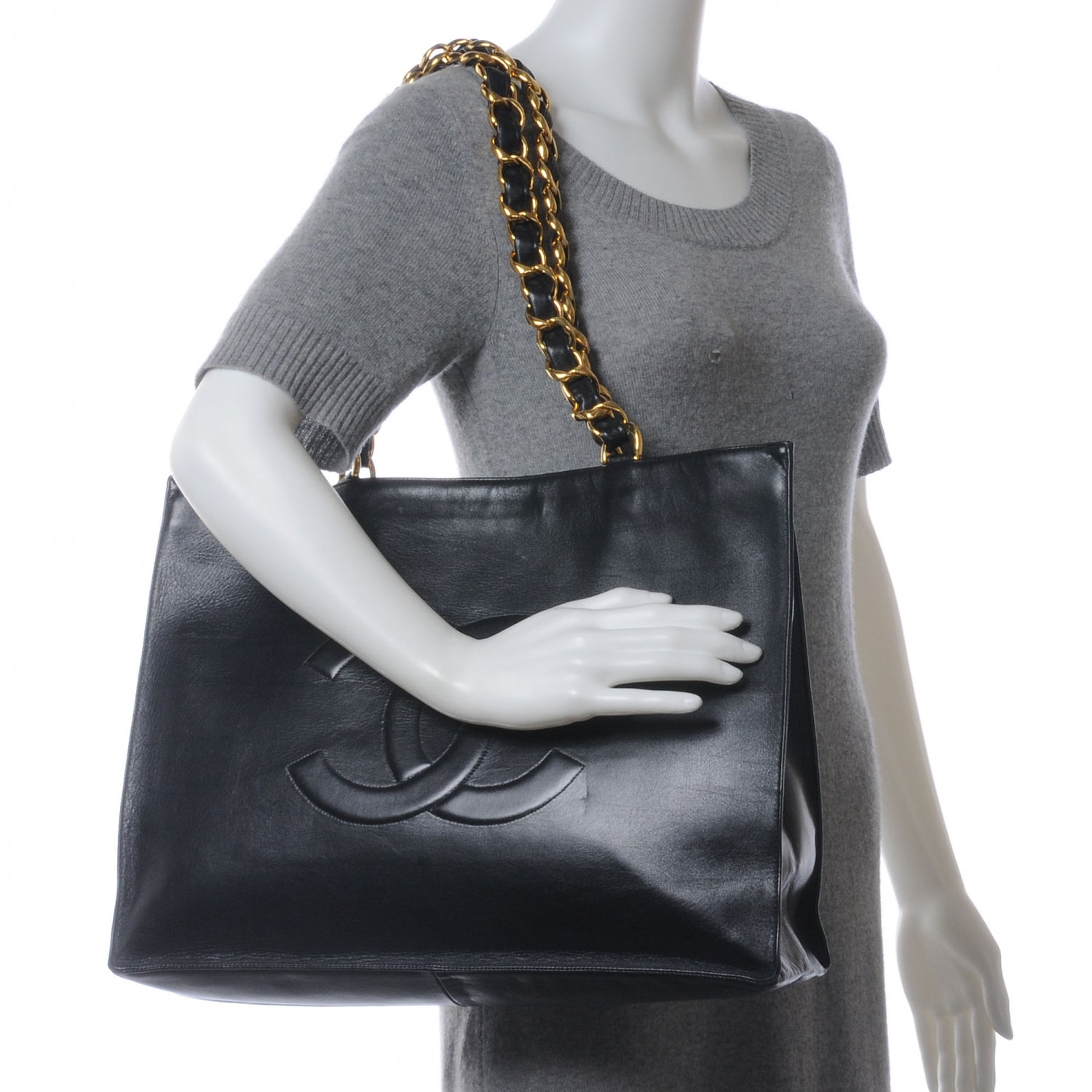 Chanel Lambskin Jumbo Shoulder Bag Black 2 of 7