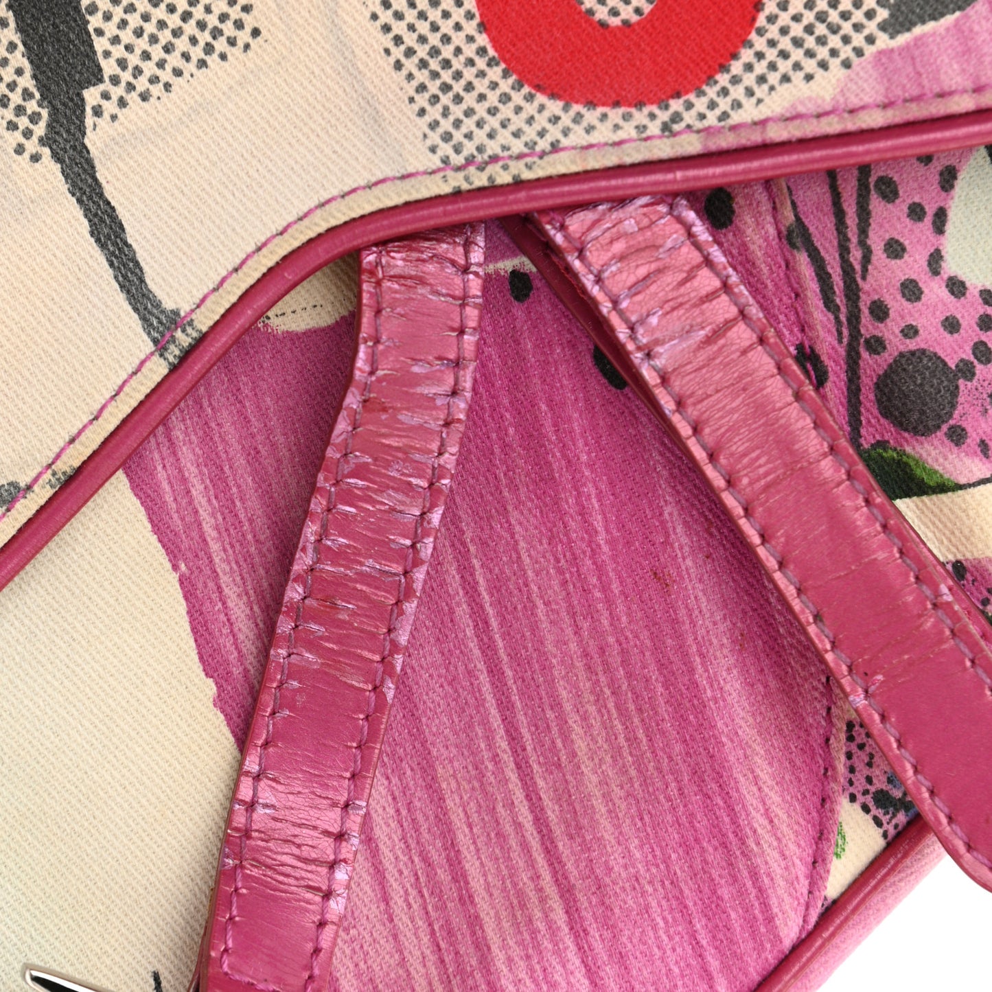Canvas Filth Saddle Bag Multicolor
