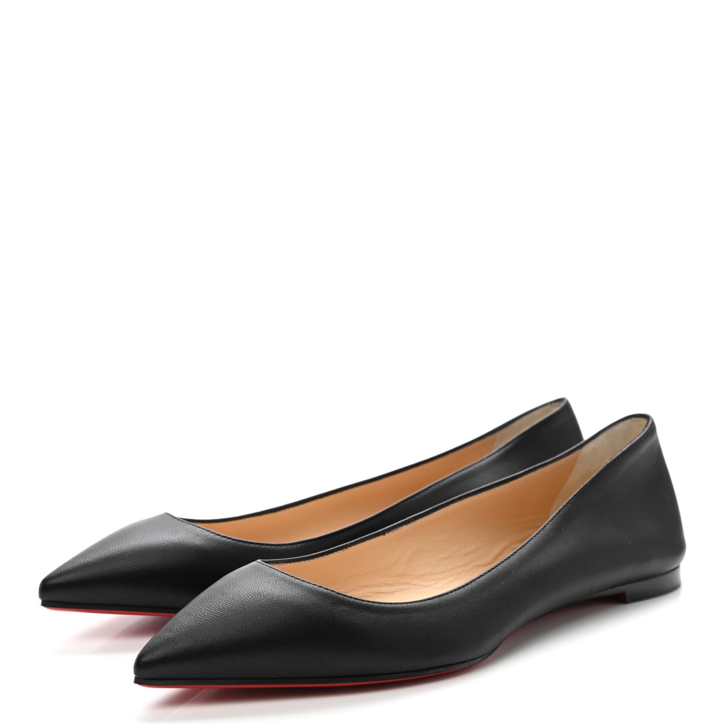 Shiny Nappa Ballalla Flats 37 Black