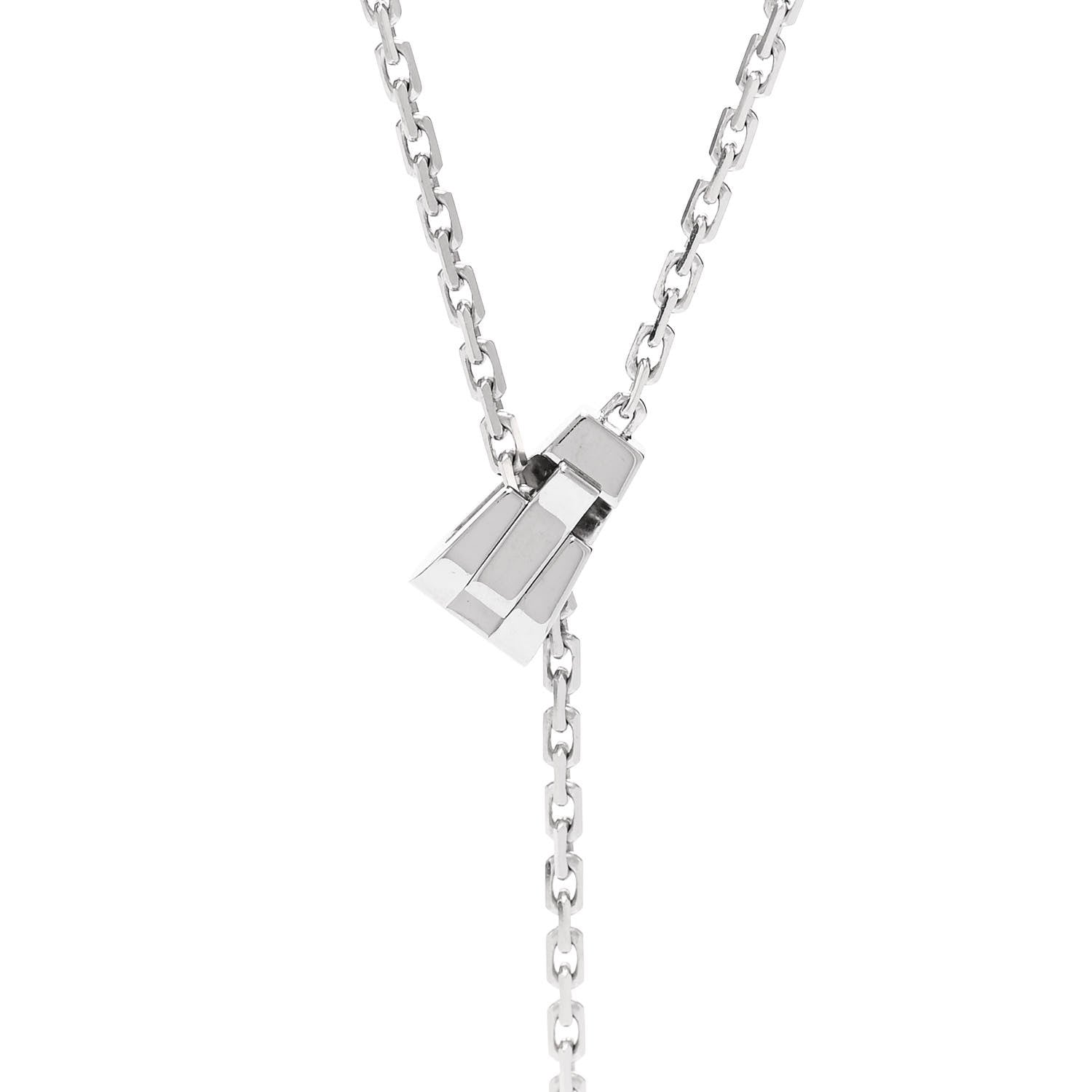 Cartier 18K White Gold LOVE Lariat Necklace 6 of 6