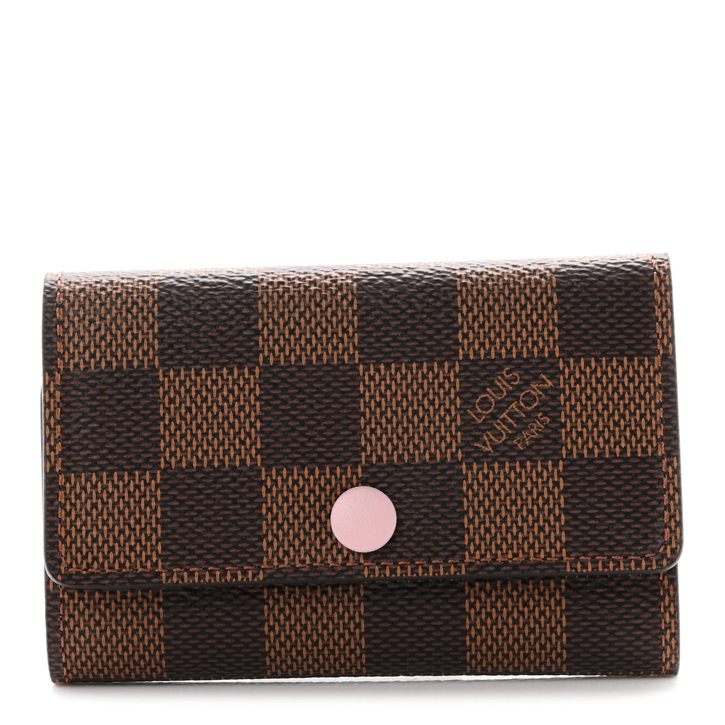 Damier Ebene Multicles 6 Key Holder Rose Ballerine Rose Ballerine