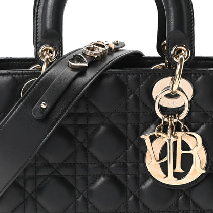 Christian Dior Lambskin Cannage Small My ABCDior Lady Dior Black 8 of 11