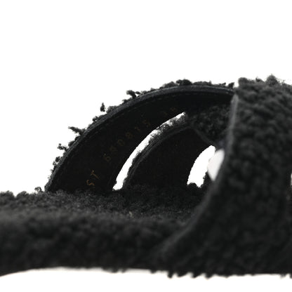 Saint Laurent Shearling Tribute Flat Mules 38 Black 10 of 10
