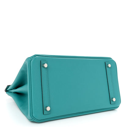 Hermes Epsom BIRKIN 30 Bleu Paon 4 of 13