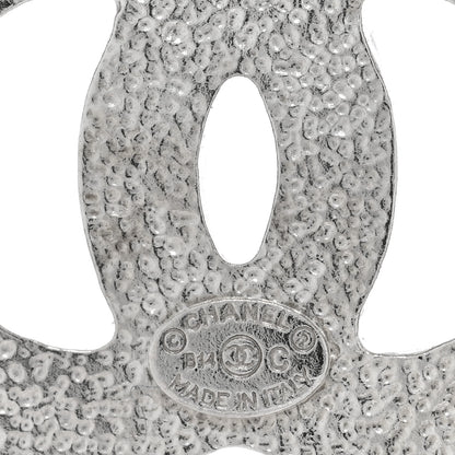 Chanel Baguette Crystal CC Earrings Silver 4 of 4