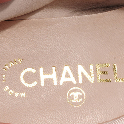 Chanel Lambskin CC Bow Flats Beige 38 7 of 7