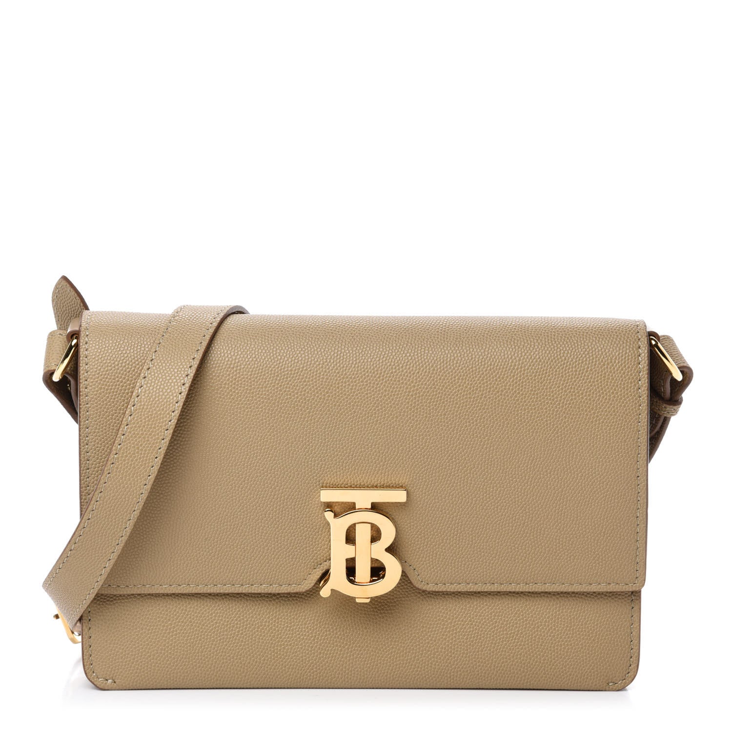 Burberry Grained Calfskin Albion TB Bag Archive Beige 1 of 10