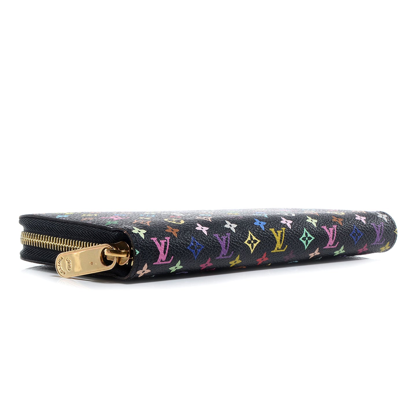 Monogram Multicolor Zippy Wallet Black Violet