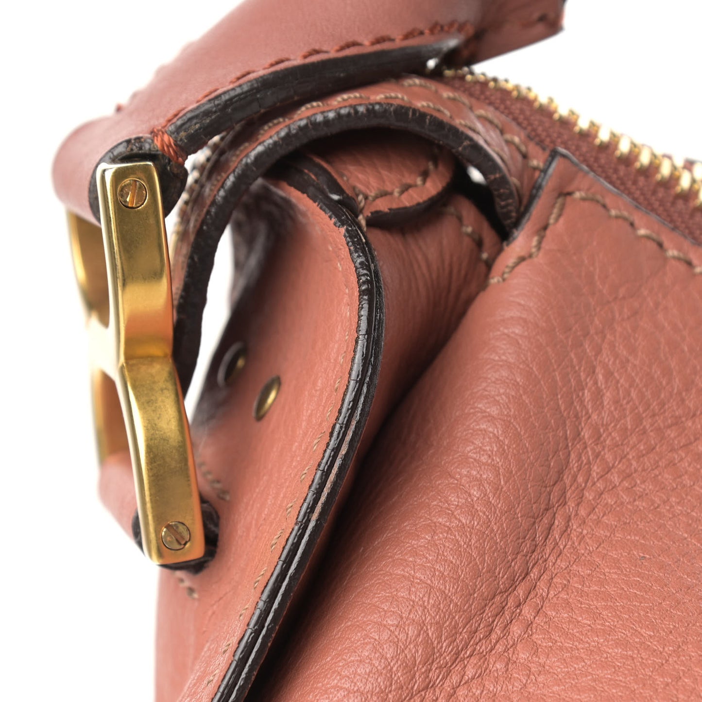 Calfskin Large Marcie Hobo Coral