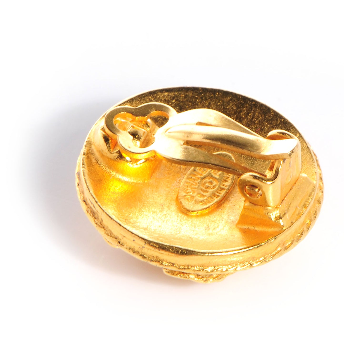 CC Clip On Earrings Gold