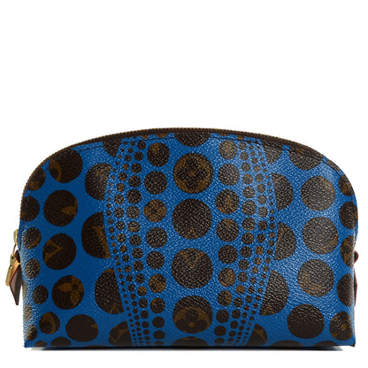 Louis Vuitton Monogram Kusama Pumpkin Dots Cosmetic Pouch Blue 1 of 7