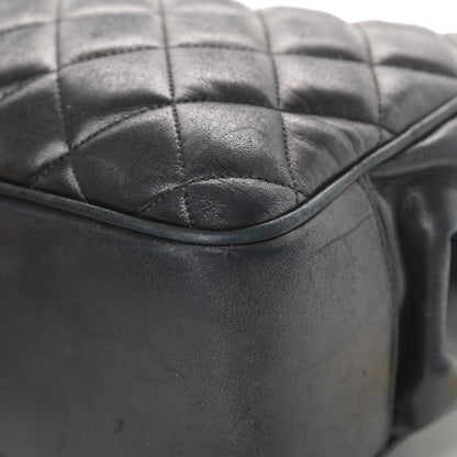 Chanel Lambskin Quilted Shopping Tote Black 12 of 18