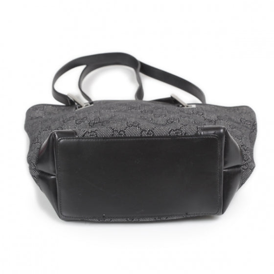 Gucci Denim Monogram Bucket Tote 3 of 9