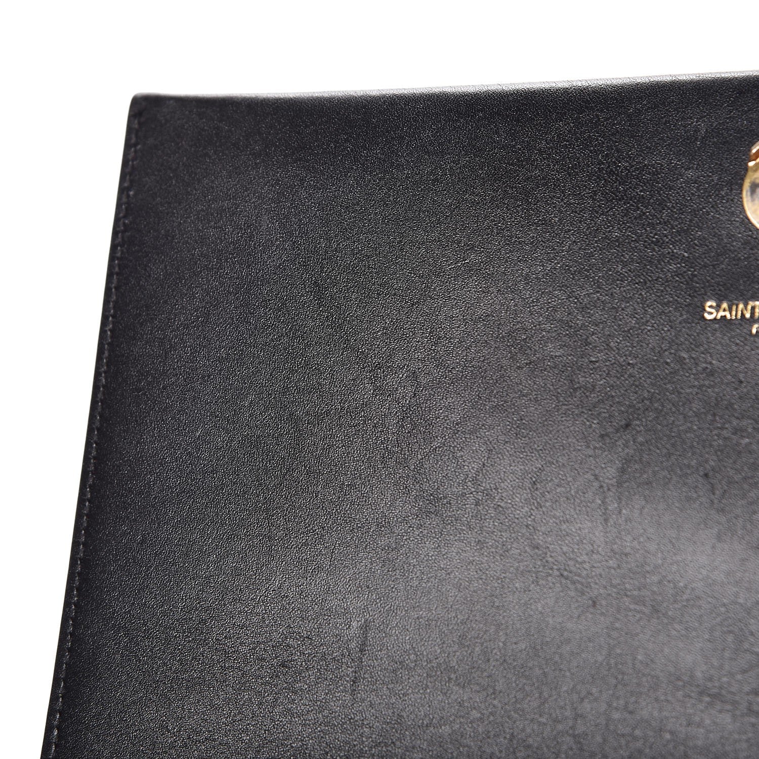 Saint Laurent Smooth Calfskin Medium Classic Monogram Kate Tassel Satchel Black 9 of 9