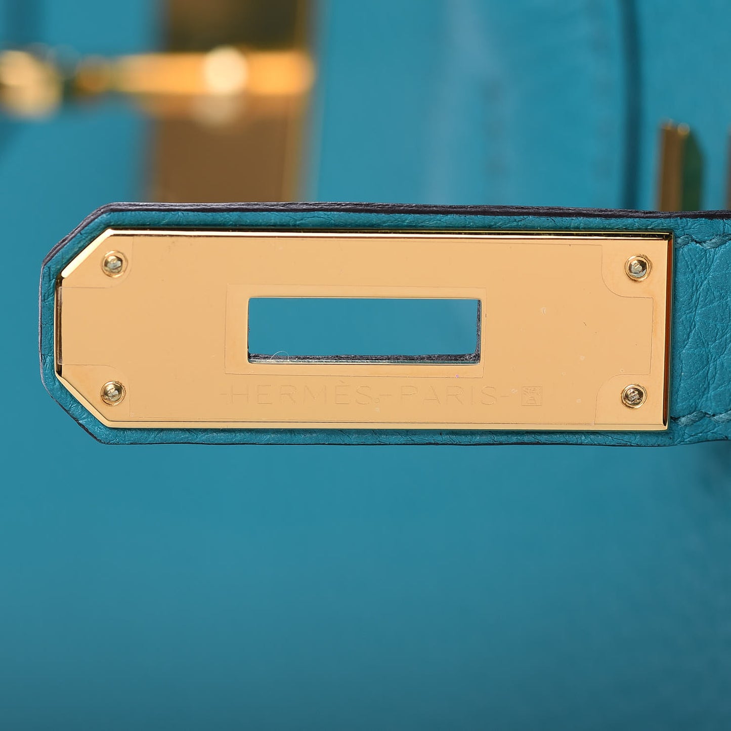 Taurillon Clemence Birkin 30 Bleu Paon