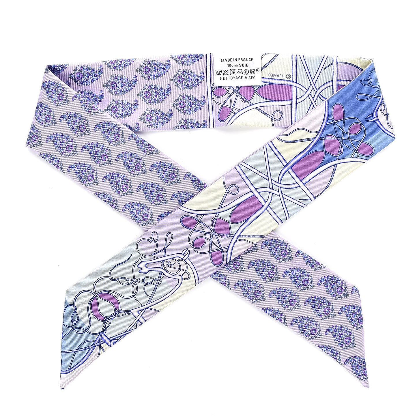 Silk Coup De Fouet Au Bloc Twilly Mauve Violet Jaune Soufre