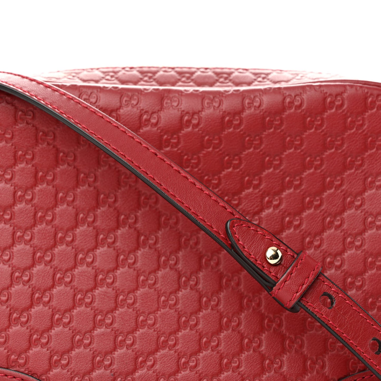 Microguccissima Mini Bree Messenger Bag Red