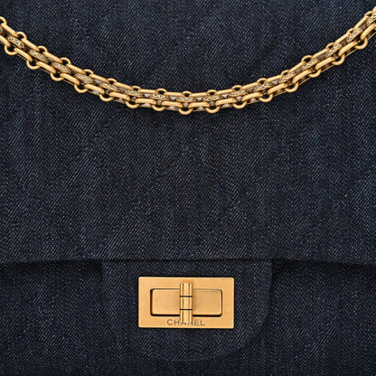 Chanel Denim Quilted 2.55 Reissue 225 Flap Dark Blue 8 of 10