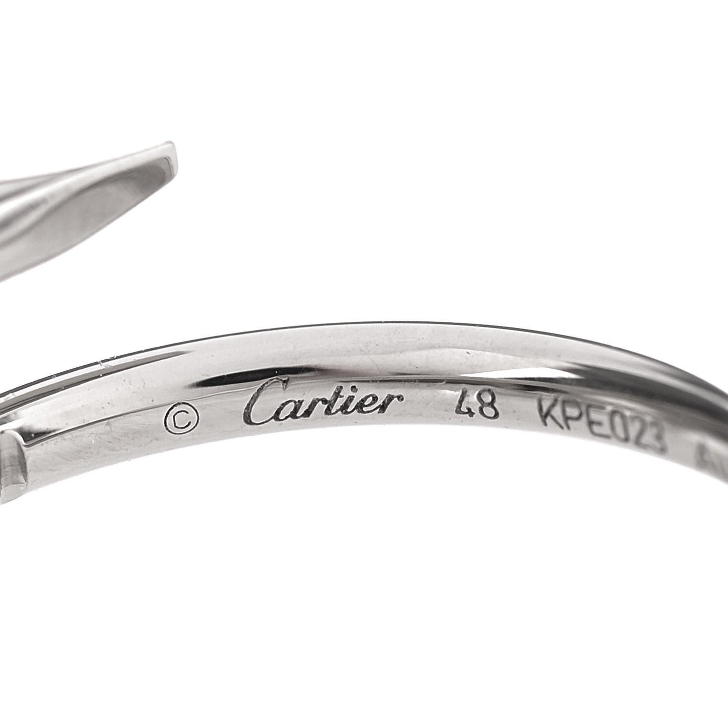 18K White Gold Small Juste Un Clou Ring 48 4.5
