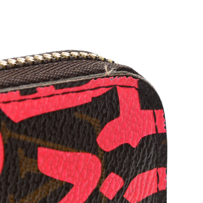 Louis Vuitton Monogram Graffiti Zippy Wallet Fuchsia 10 of 11