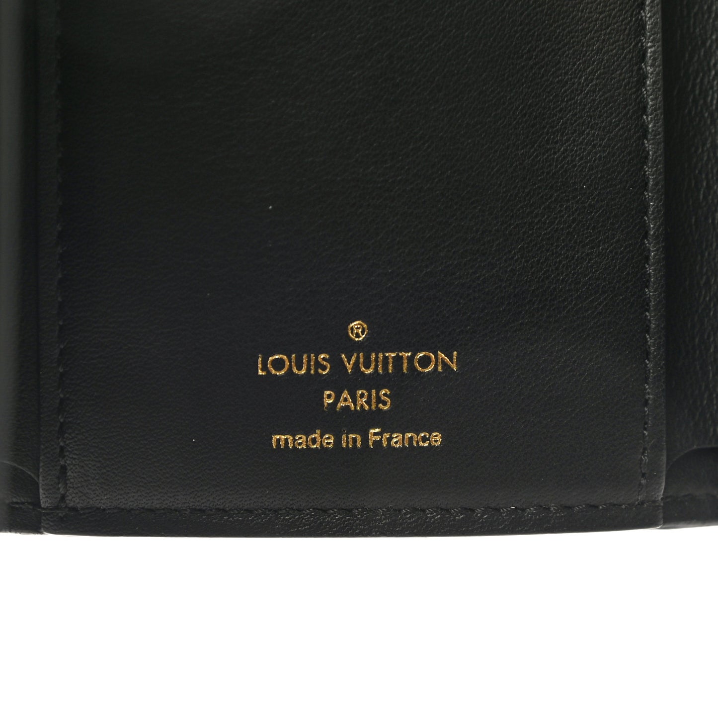 Taurillon Capucines Studded Compact Wallet Black