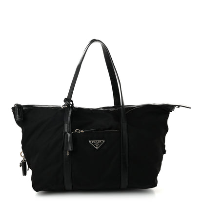 Prada Tessuto Nylon Saffiano Tote Black 1 of 10