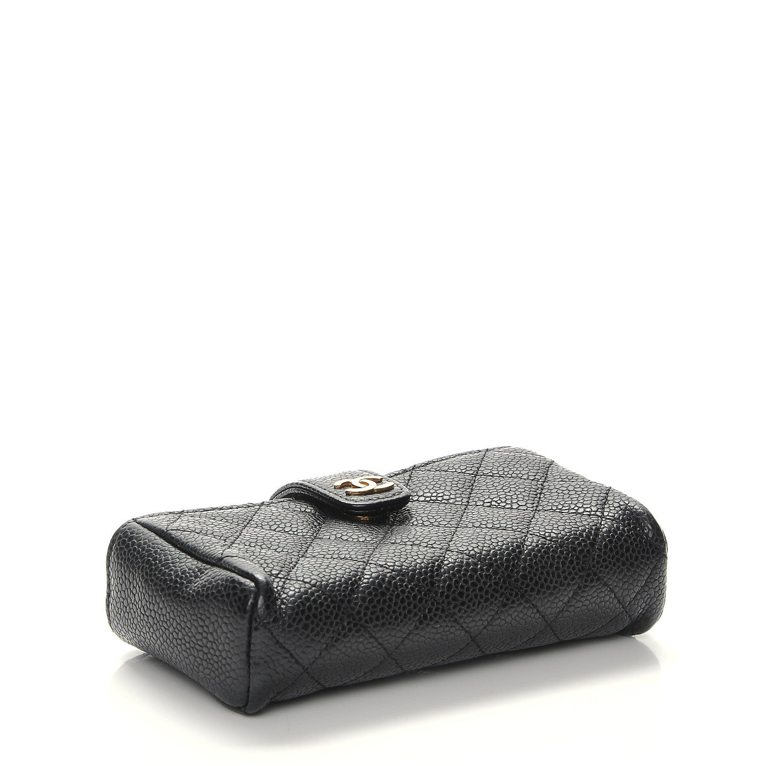 Chanel Caviar Quilted Mini Phone Holder Clutch Black 4 of 7