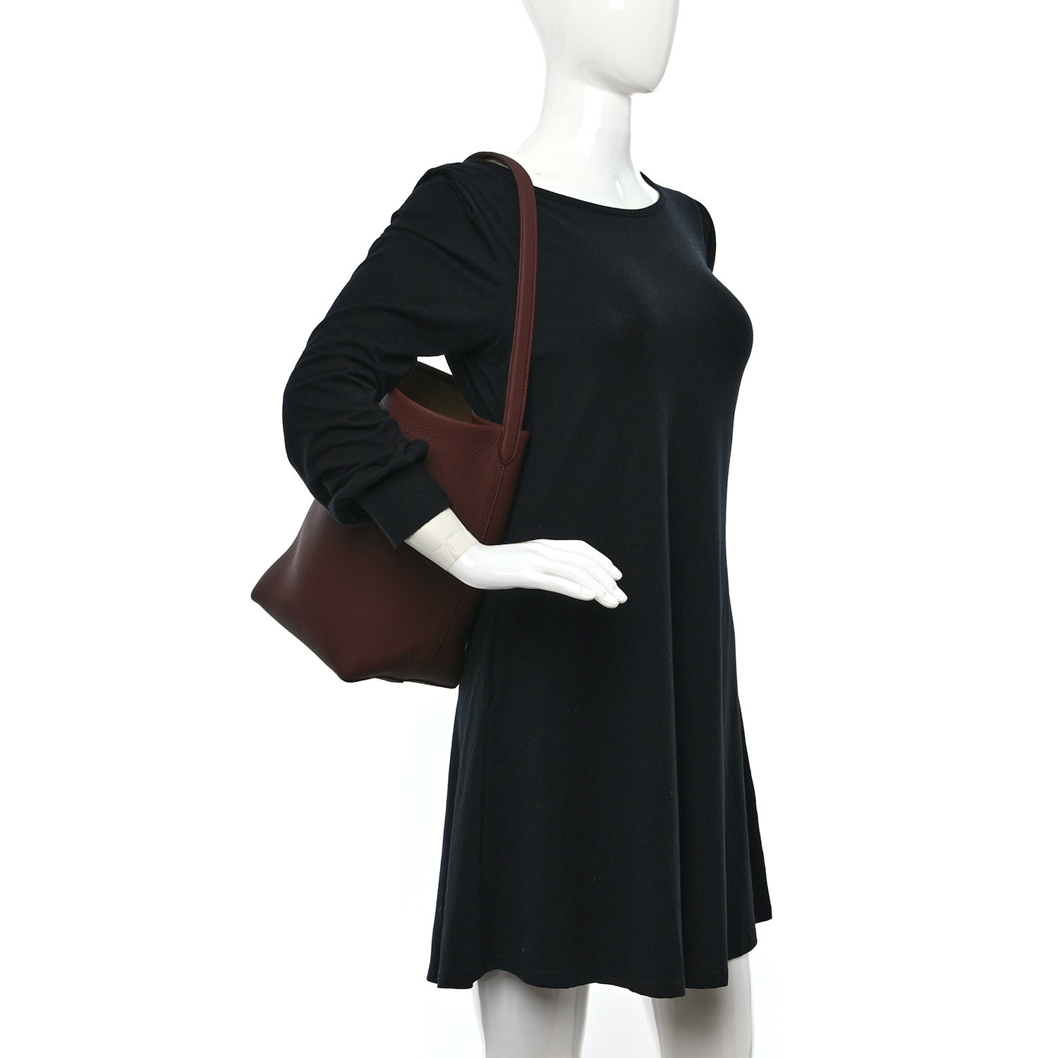 The Row Grained Calfskin Medium N/S Park Tote Cognac 2 of 11