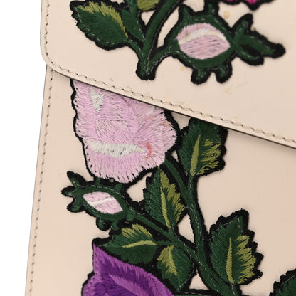 Gucci Calfskin Floral Medium Sylvie Top Handle Bag Off White 11 of 16