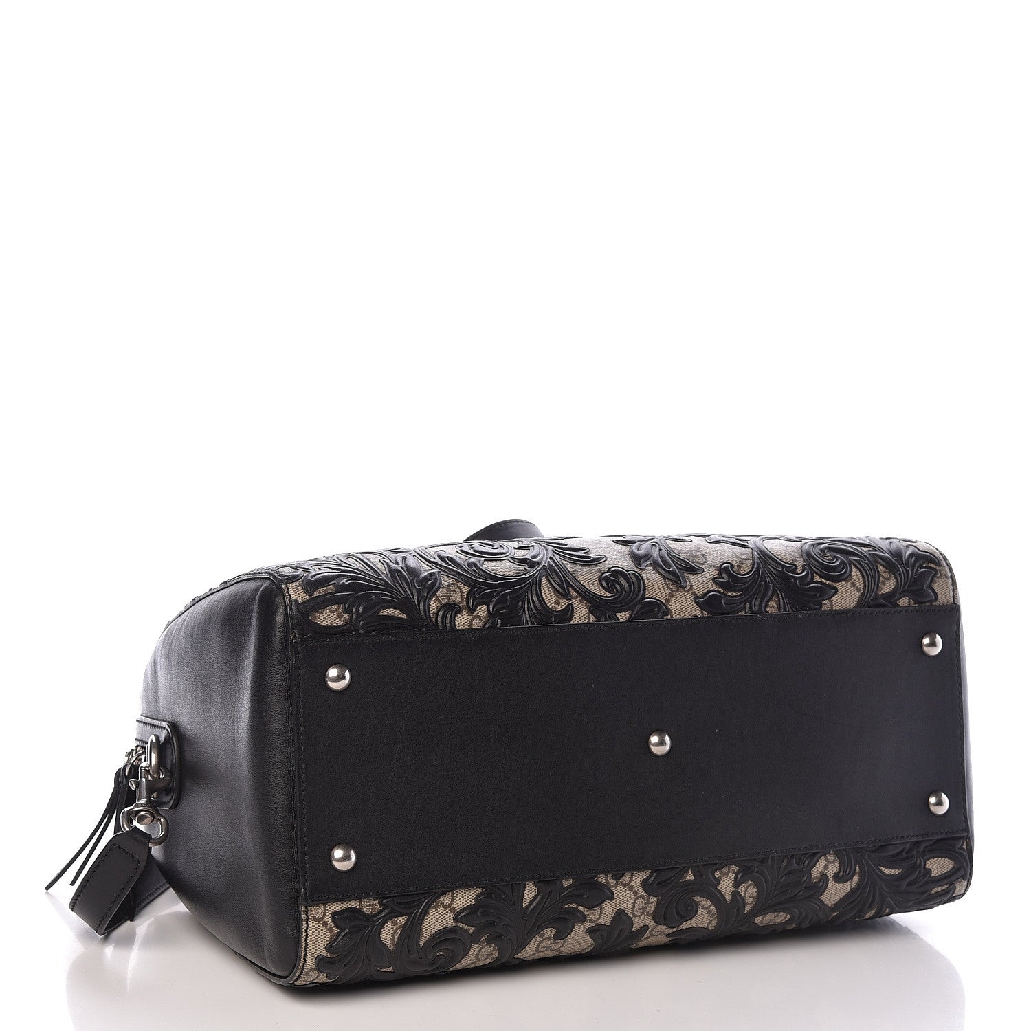 Gucci GG Supreme Monogram Arabesque Medium Boston Black 4 of 12