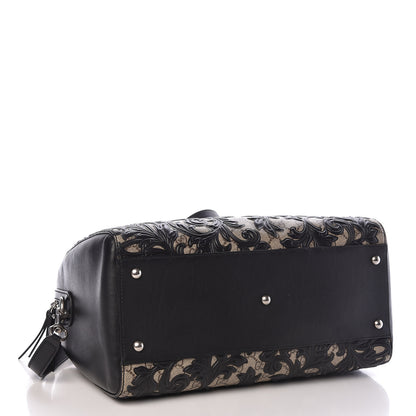 Gucci GG Supreme Monogram Arabesque Medium Boston Black 4 of 12