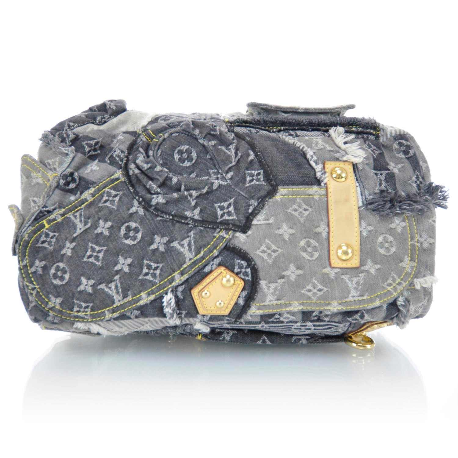 Louis Vuitton Denim Patchwork Bowly Black 6 of 12