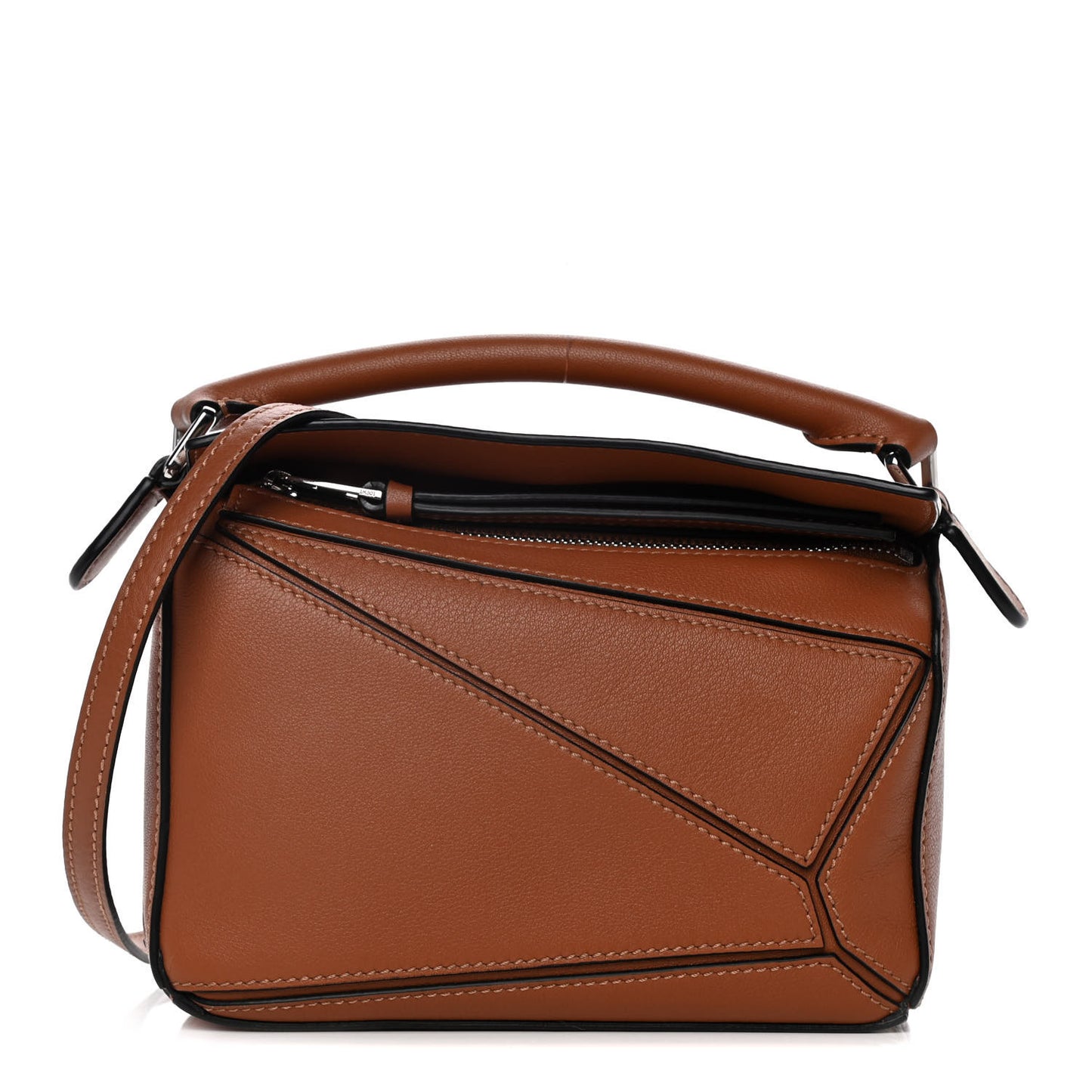 Calfskin Mini Puzzle Bag Tan