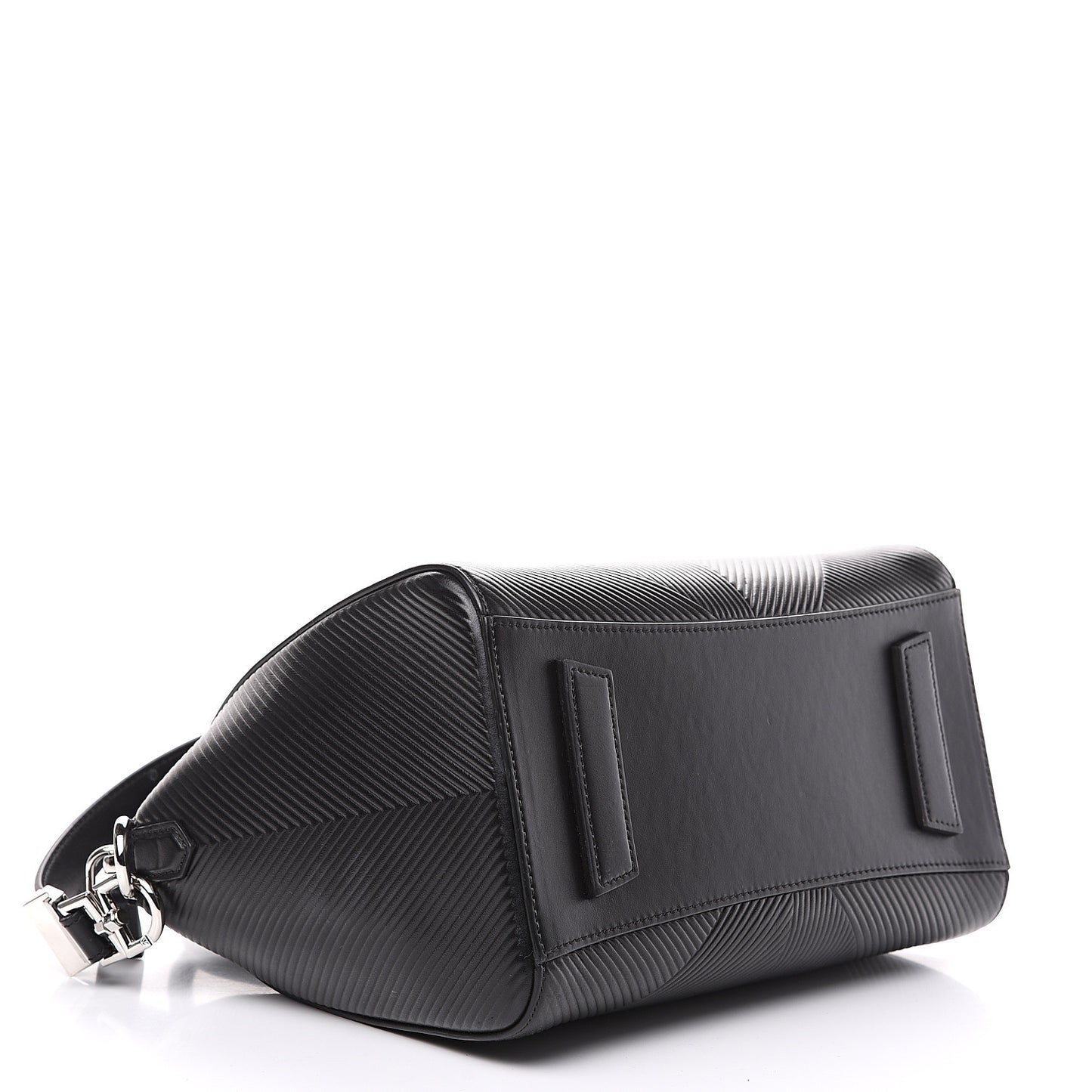 Calfskin Geometric Embossed Small Antigona Black