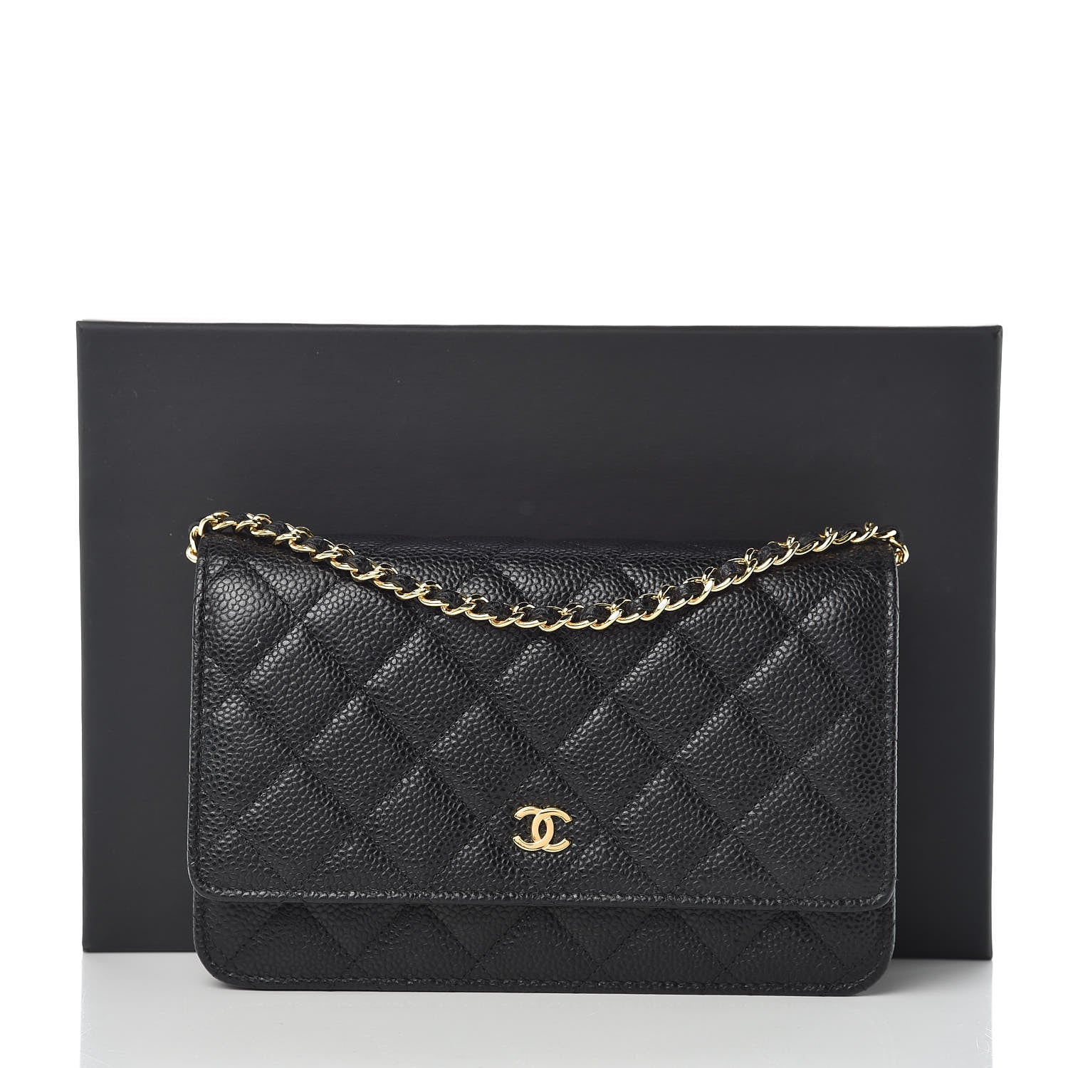 Chanel Caviar Quilted Wallet On Chain WOC Black 11 of 11