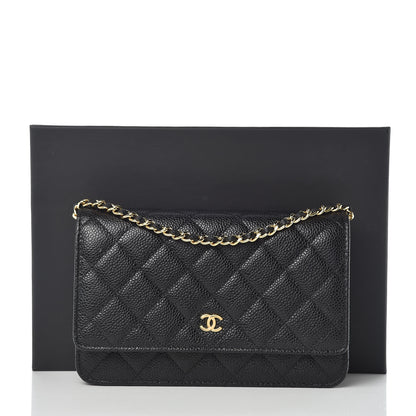 Chanel Caviar Quilted Wallet On Chain WOC Black 11 of 11