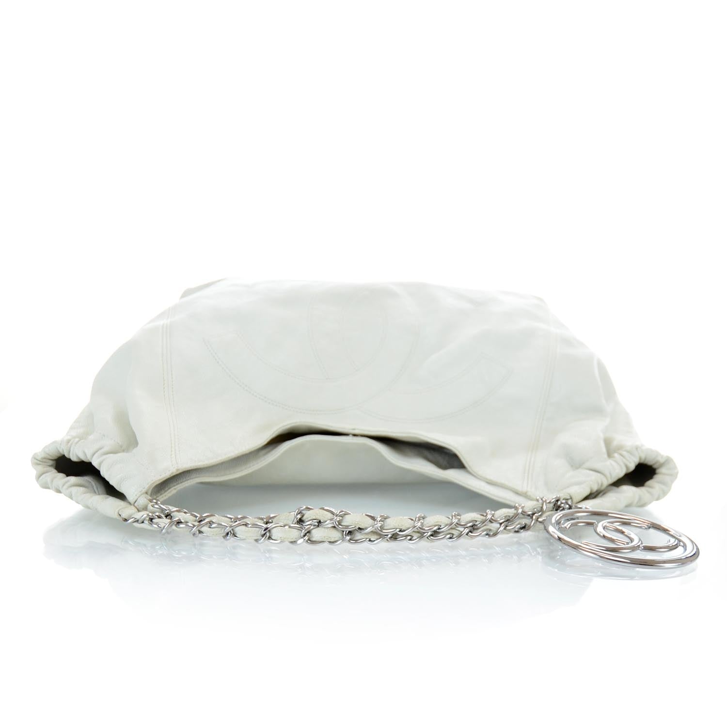 Chanel Caviar Coco Cabas White 5 of 11