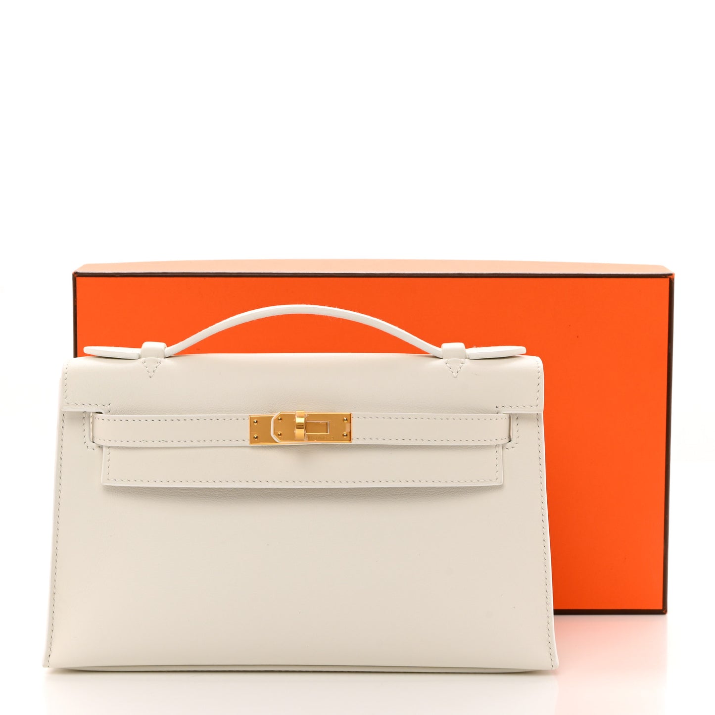 Swift Kelly Pochette Clutch White