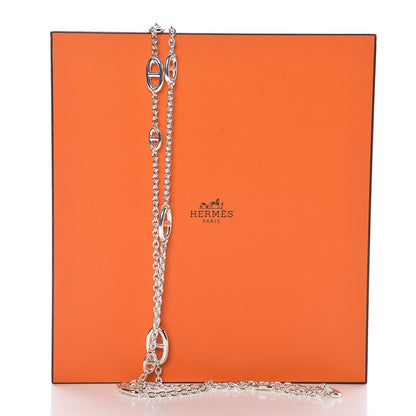 Hermes Sterling Silver Farandole Necklace 160 7 of 7