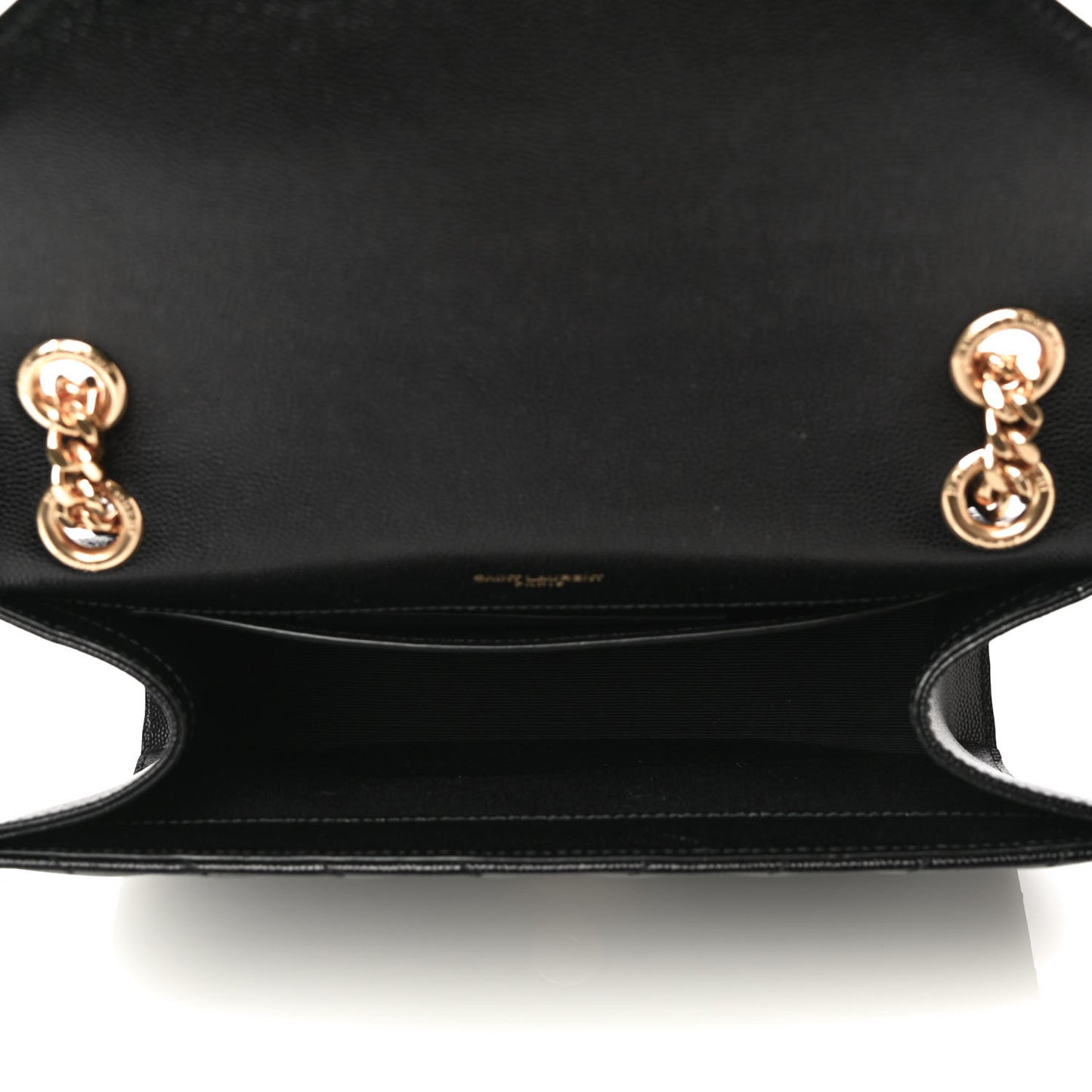 Grain De Poudre Matelasse Chevron Medium Monogram Satchel Black