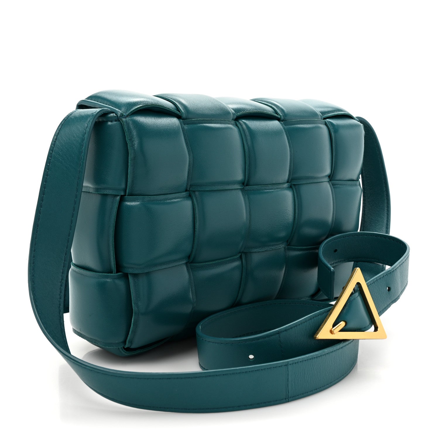 Bottega Veneta Nappa Maxi Intreccio Padded Cassette Crossbody Bag Mallard 3 of 9
