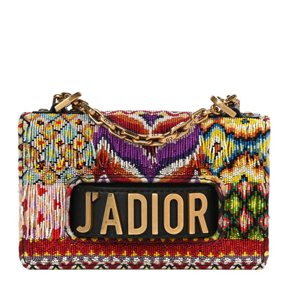 Christian Dior Lambskin Beaded Mini J'Adior Chain Flap Bag Multicolor 1 of 12