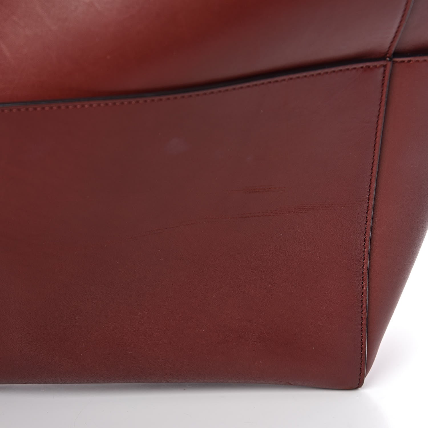 Celine Natural Calfskin Sangle Bucket Bag Red Wood 16 of 18