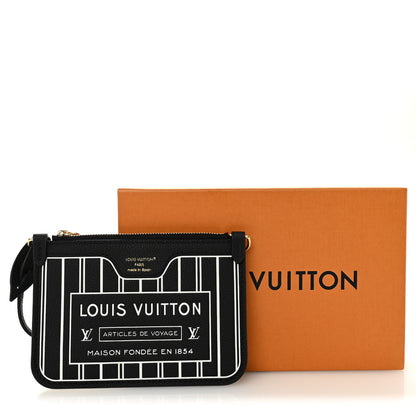 Louis Vuitton Calfskin Neverfull Inside Out MM Pochette Black 7 of 7